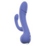 Vibratore doppio in silicone realistico dildo vibrante vaginale anale fallo pene