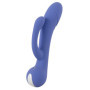 Vibratore doppio in silicone realistico dildo vibrante vaginale anale fallo pene