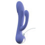 Vibratore doppio in silicone realistico dildo vibrante vaginale anale fallo pene