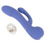 Vibratore doppio in silicone realistico dildo vibrante vaginale anale fallo pene