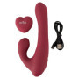 Vibratore rabbit vaginale in silicone dildo vibrante clitoride rotante morbido