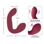 Vibratore vaginale rabbit doppio dildo vibrante vaginale clitoride in silicone