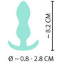 Mini dildo anale buttplug in silicone piccolo fallo dilatatore tappo liscio sexy