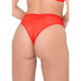 Slip rosso biancheria intima donna lingerie sensuale mutanda tanga trasparente