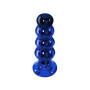 Plug anale vibrante in vetro a sfere sexy dilatatore vibratore butt glass dildo