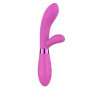 Vibratore rabbit fallo vibrante doppio dildo in silicone stimolatore clitoride