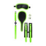 Kit restraint sadomaso sexy costrittivo Set bondage Kit 1 - Glow in the Dark - Neon Green/Black