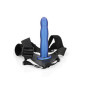 Imbragatura con fallo cavo per estensione pene dildo vaginale anale strap on blu