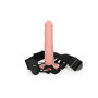 vibratore cavo indossabile realistico vaginale anale vibrating hollow strap on 24.5 cm