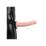 vibratore cavo indossabile realistico vaginale anale vibrating hollow strap on 24.5 cm