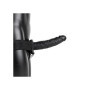 Vibratore realistico cavo vaginale anale indossabile vibrating hollow strap on 20.5 cm black