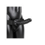 Vibratore realistico cavo vaginale anale indossabile vibrating hollow strap on 20.5 cm black