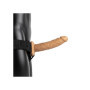 vibratore cavo indossabile vaginale anale Hollow Strap-on No Balls 20,5 cm Tan