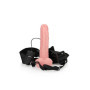 Vibratore anale vaginale cavo realistico indossabile vibrating hollow strap on 18 cm