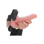 Vibratore anale vaginale cavo realistico indossabile vibrating hollow strap on 18 cm