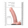 Vibratore anale vaginale cavo realistico indossabile vibrating hollow strap on 18 cm
