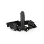 Vibratore vaginale anale cavo indossabile realistico vibrating hollow strap on 15.5 cm black