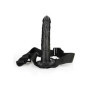 Fallo realistico cavo indossabile vaginale hollolw strap on 24.5 cm black