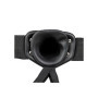 Fallo realistico cavo indossabile vaginale hollolw strap on 24.5 cm black