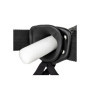 Fallo realistico cavo indossabile vaginale hollolw strap on 24.5 cm black