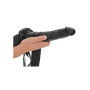 Fallo realistico cavo indossabile vaginale hollolw strap on 24.5 cm black