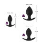 Plug butt anale in silicone kit mini maxi 3-piece Anal Trainer Set