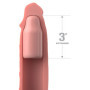 Guaina fallica realistica per ingrandimento pene Sleeve 9 Inch + 3 Inch Plug