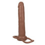 Fallo realistico indossabile vaginale anale Accommodator dual Penetrator brown