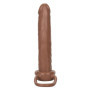 Fallo realistico indossabile vaginale anale Accommodator dual Penetrator brown