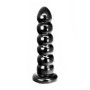 Fallo anale grande a sfere per fisting big con ventosa Yoo-Hoo Black 27,5 cm