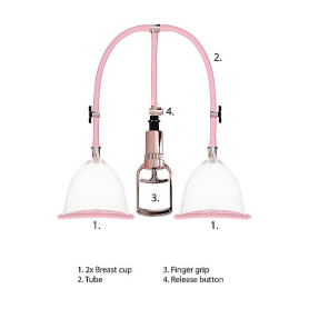 Pompa per ingrandimento rassodamento seno Breast Pump Set Medium Rose Gold