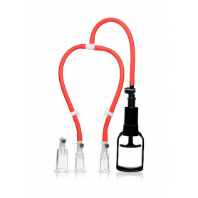 Kit pompa succhia capezzoli e clitoride 3-Way Suck Her Nipple and Clit Pump System