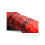 Fallo maxi per fisting in silicone vaginale anale con ventosa Fire Dragon Red Scaly Dildo
