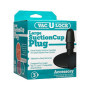 Ventosa plug per dildo fallo vibratore indossabile Large Suction Cup Plug Black