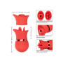 Vibratore in silicone lingua vibrante clitoride vaginale French Kiss Suck & Play Set