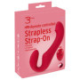 Vibratore indossabile in silicone realistico vaginale anale RC Strapless Strap-On 3