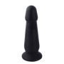 Fallo in silicone nero con ventosa morbido grande anale vaginale dilatatore plug