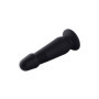 Fallo in silicone nero con ventosa morbido grande anale vaginale dilatatore plug