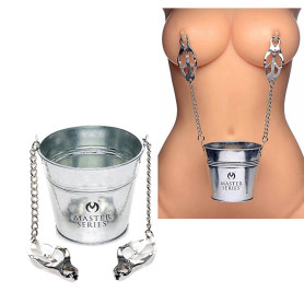 Morsetti per seno con secchio accessorio bdsm nipple clamps