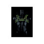 Pettorina bondage uomo Chest bulldog harness glow in the dark