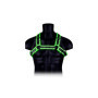 Pettorina uomo sadomaso Buckle bulldog harness glow in the dark