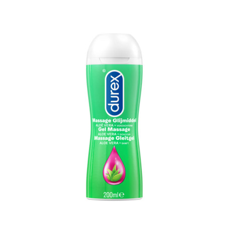 Lubrificante intimo vaginale anale durex 2 in 1 gel per massaggi erotici Aloe Vera