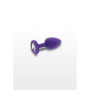 Plug anale indossabile con pietra in silicone Diamond Booty Jewel Small purple