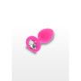 Plug anale mini in silicone con pietra Diamond Booty Jewel Small pink