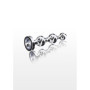 Plug anale a sfere in metallo con pietra Diamond Star Beads Medium