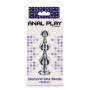 Plug anale a sfere in metallo con pietra Diamond Star Beads Medium