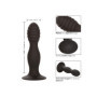 Fallo in silicone piccolo dildo con ventosa Ribbed Anal Stud