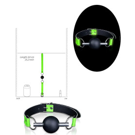 Morso bondage sexy costrittivo sadomaso Solid Ball Gag Glow in the Dark