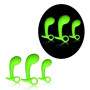 Plug anale kit dilatatore massaggiatore prostata Set of 3 Glow in the Dark