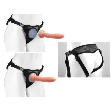 Cintura strap on per dildo con ventosa fallo anale vaginale pene finto harness